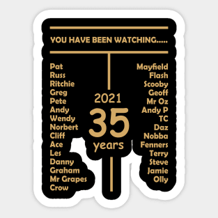 Band members 35 Back Sticker